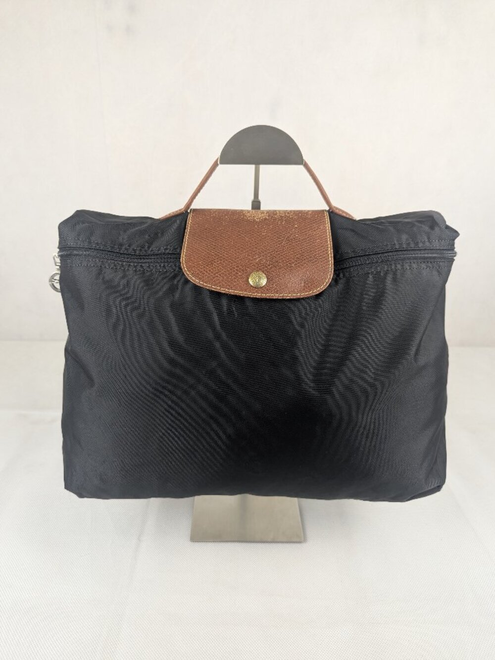 Longchamp Le Pliage Original Nylon Briefcase Bag Black Made in China